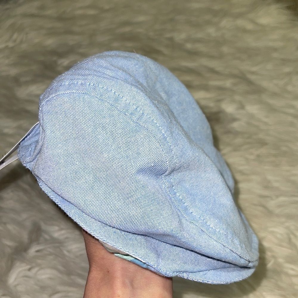 Tommy Bahama newsboy cap chambray hat 18 months blue